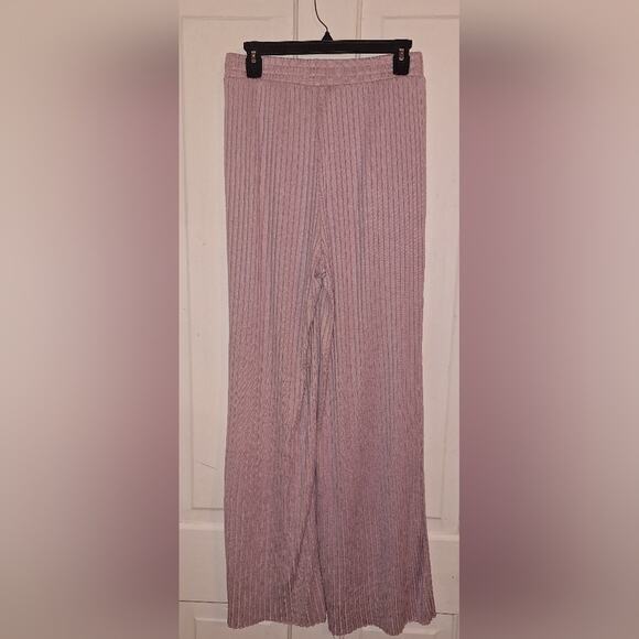 Southern Shirt High-Rise‎ Pants Pink Ribbed Lounge Size Large Tall Loungewear - Picture 1 of 6